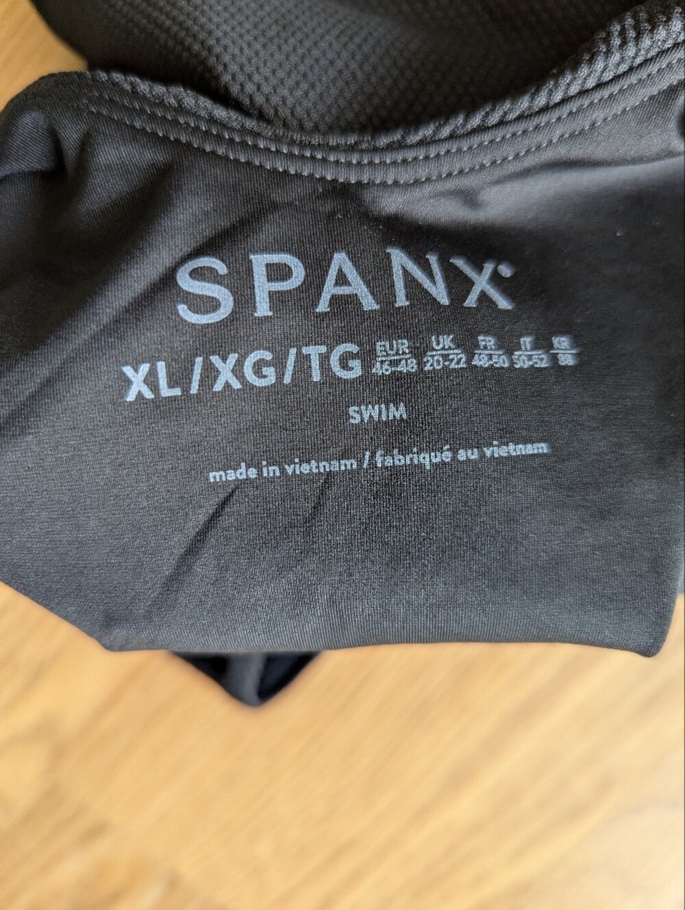 Spanx SPANXshape Pique High Neck One-Piece Swimsuit Bathing Suit NWT Size XL - Picture 5 of 6
